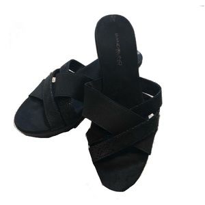Black Bandolino wedge Sandals size 10